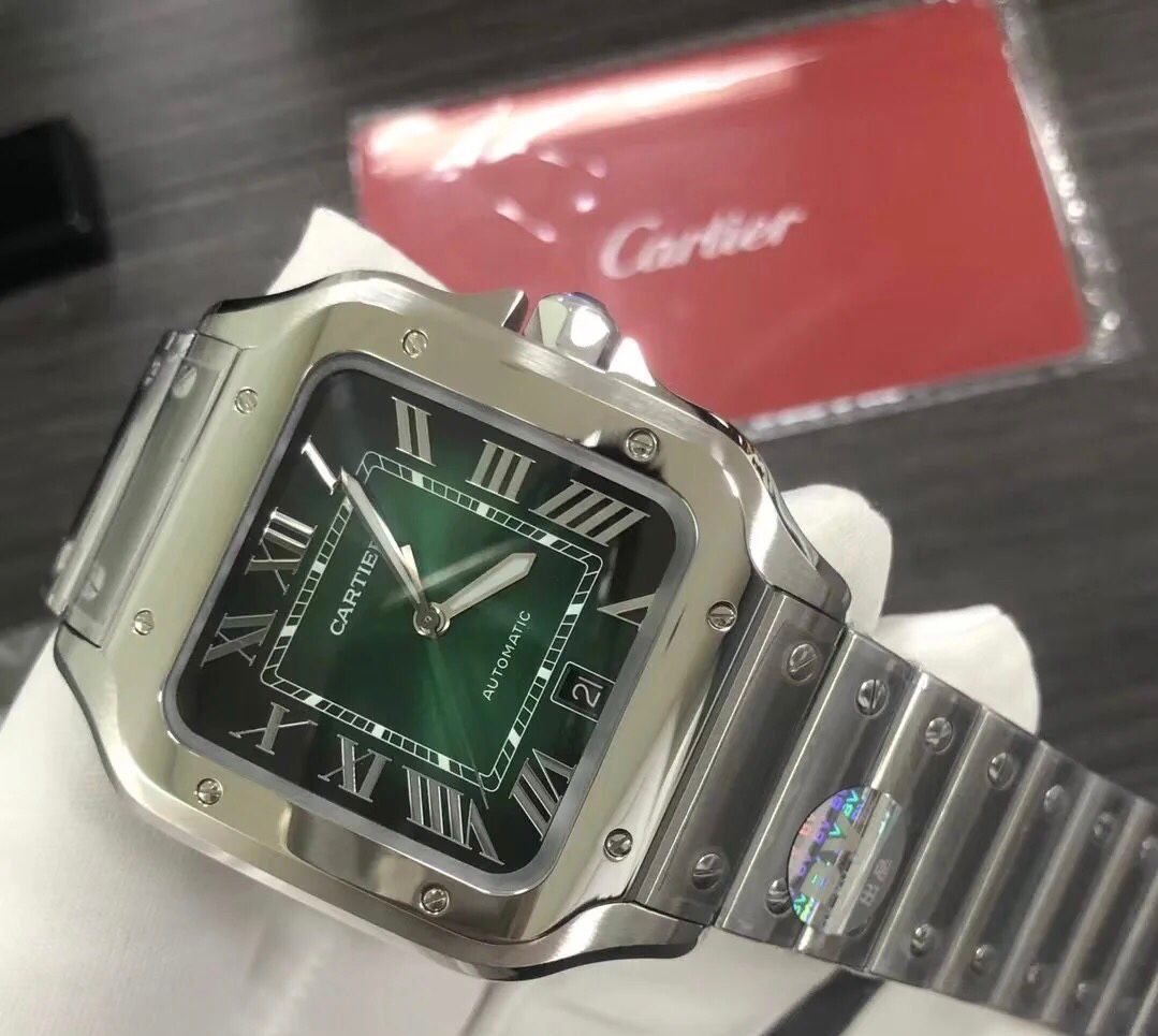 Cartier™ Santos de Cartier Green Dial