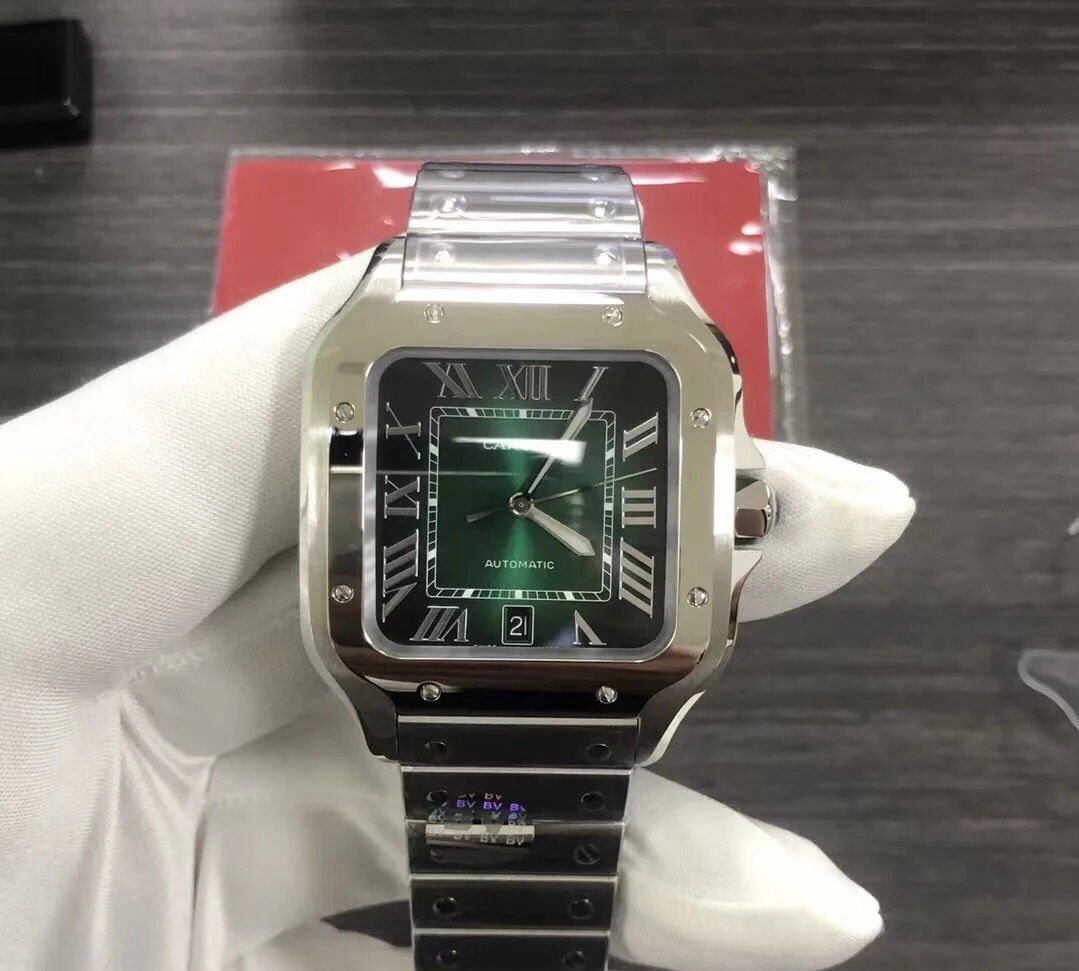 Cartier™ Santos de Cartier Green Dial